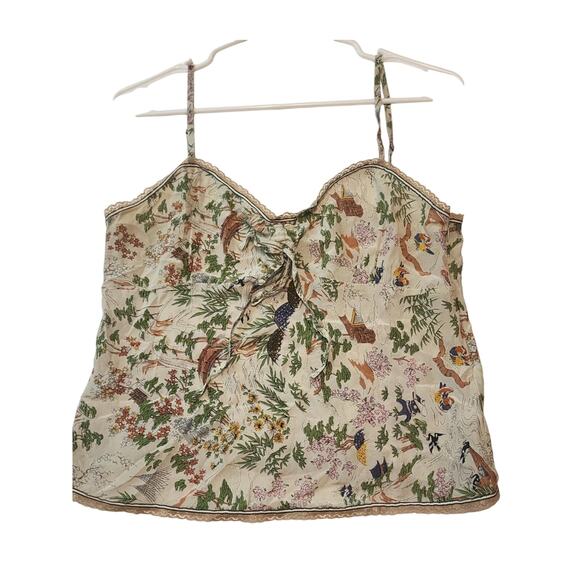 Lucky Brand 100% Silk Tank, Adjustable Straps, Y2K, Medium - Picture 1 of 9